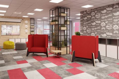 Akustické boxy, budky a křesla - snížení hluku v kanceláři