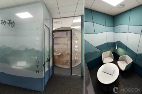 Akustické boxy a budky - snížení hluku v kanceláři