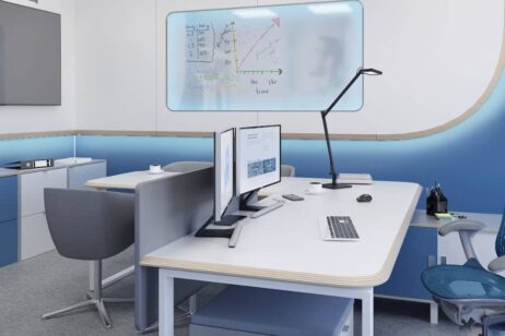 moderní kanceláře ve stylu minimalismu