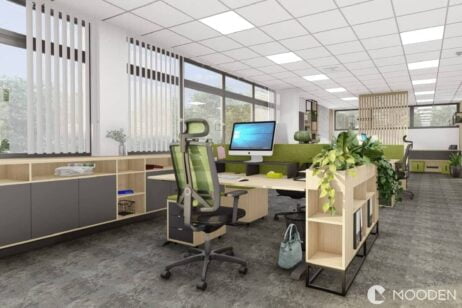 moderní kanceláře ve stylu minimalismu