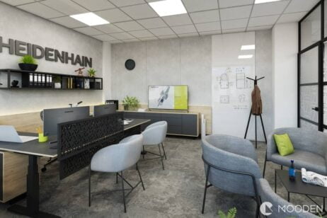 moderní kanceláře ve stylu minimalismu