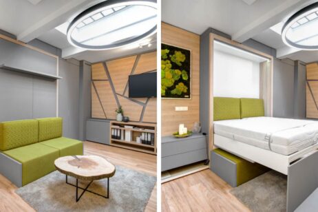 Sklápěcí postel v malém bytě nebo garsonce