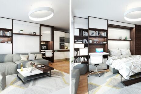 Sklápěcí postel v malém bytě nebo garsonce