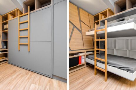 Sklápěcí postel v malém bytě nebo garsonce