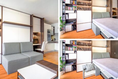 Sklápěcí postel v malém bytě nebo garsonce