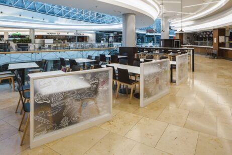 redesign foodcourt interiér