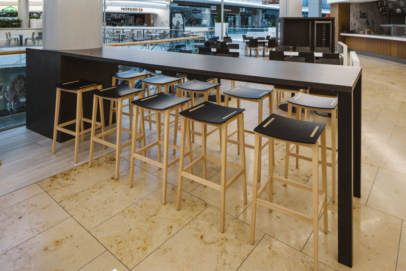 redesign foodcourt interiér