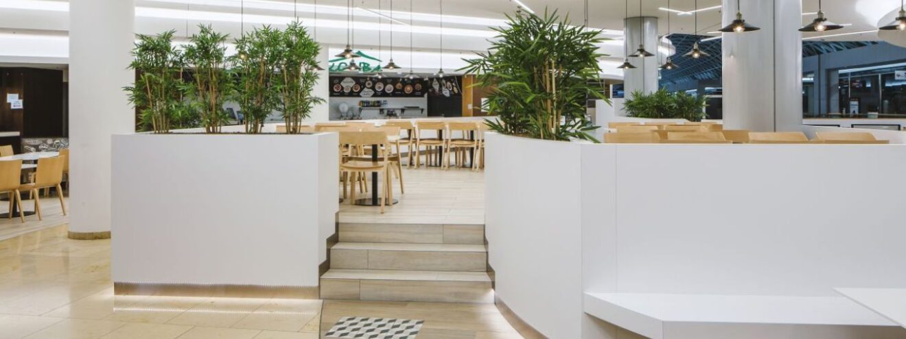 redesign foodcourt interiér