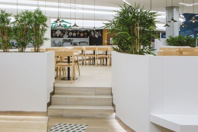 redesign foodcourt interiér