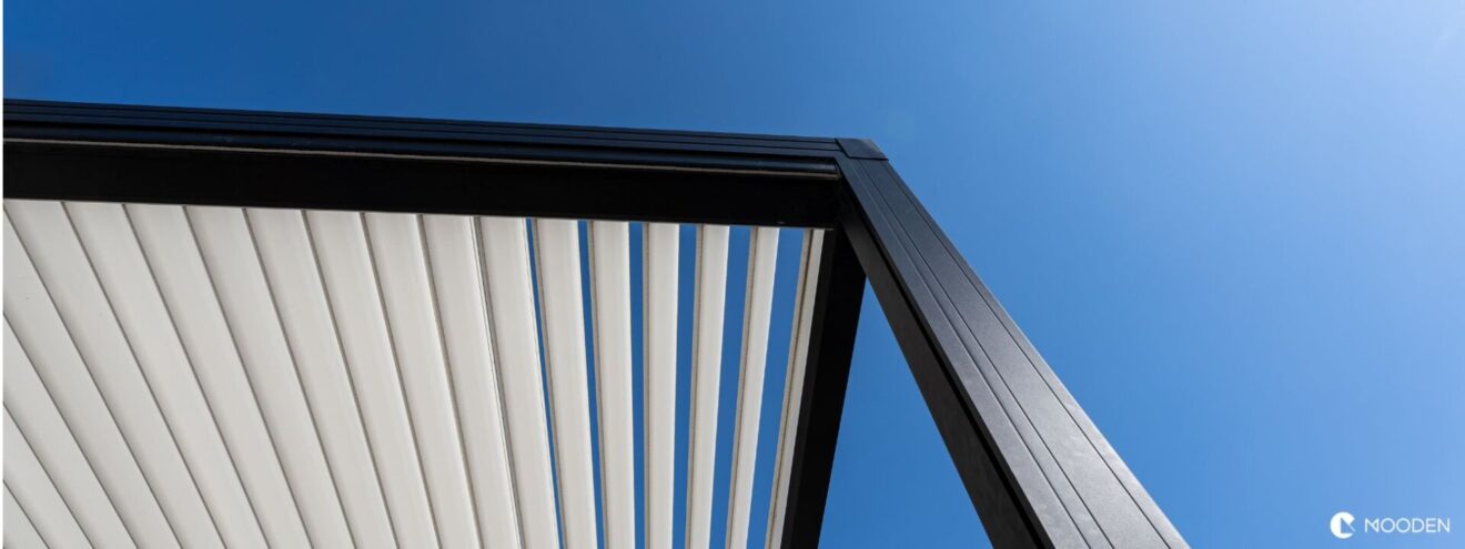 bioklimatická pergola na terase - inspirace