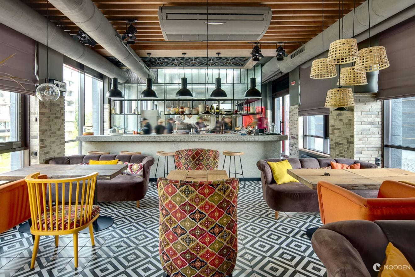 restaurace inspirace - otevřená kuchyně