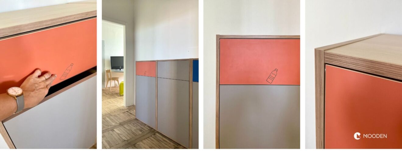 třídění odpadu v kanceláři - koše a sortery