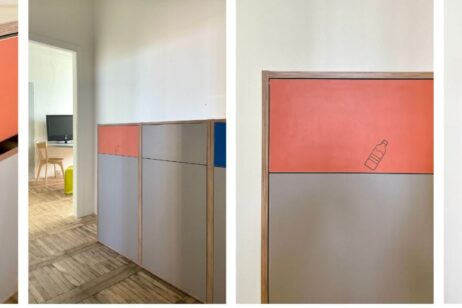 třídění odpadu v kanceláři - koše a sortery