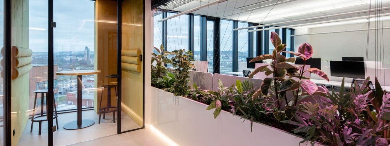 snížení hluku v kanceláři inspirace